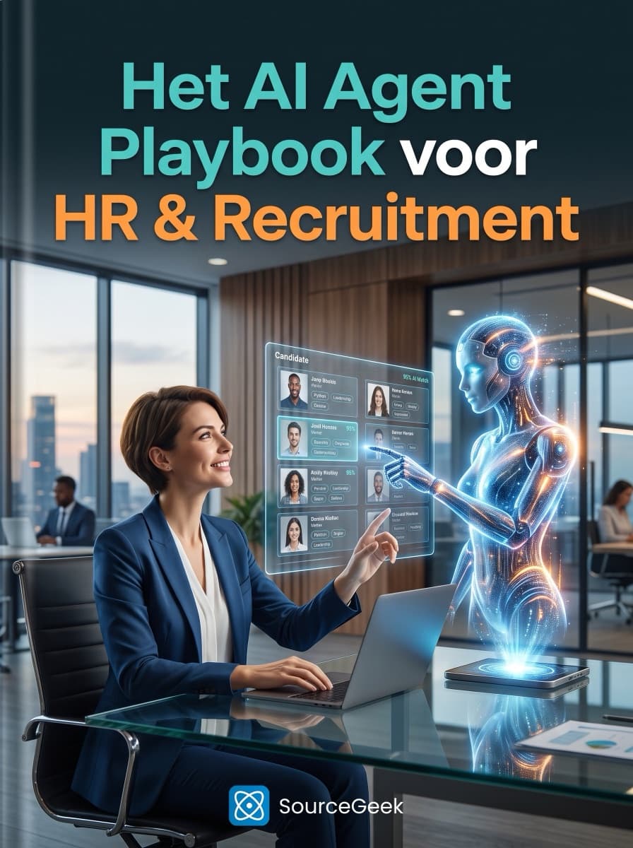 Omslag van Het AI Agent Playbook voor HR & Recruitment